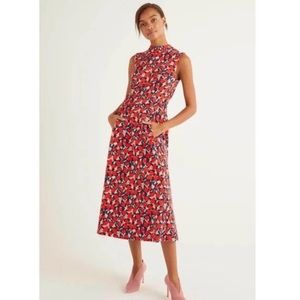 Boden Miriam Ponte Midi Dress Size 4 Pet